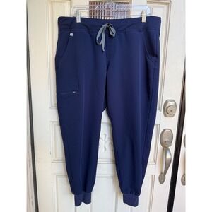 FIGS Technical Collection Navy Blue Zamora Jogger Scrub Pants Size XL Petite